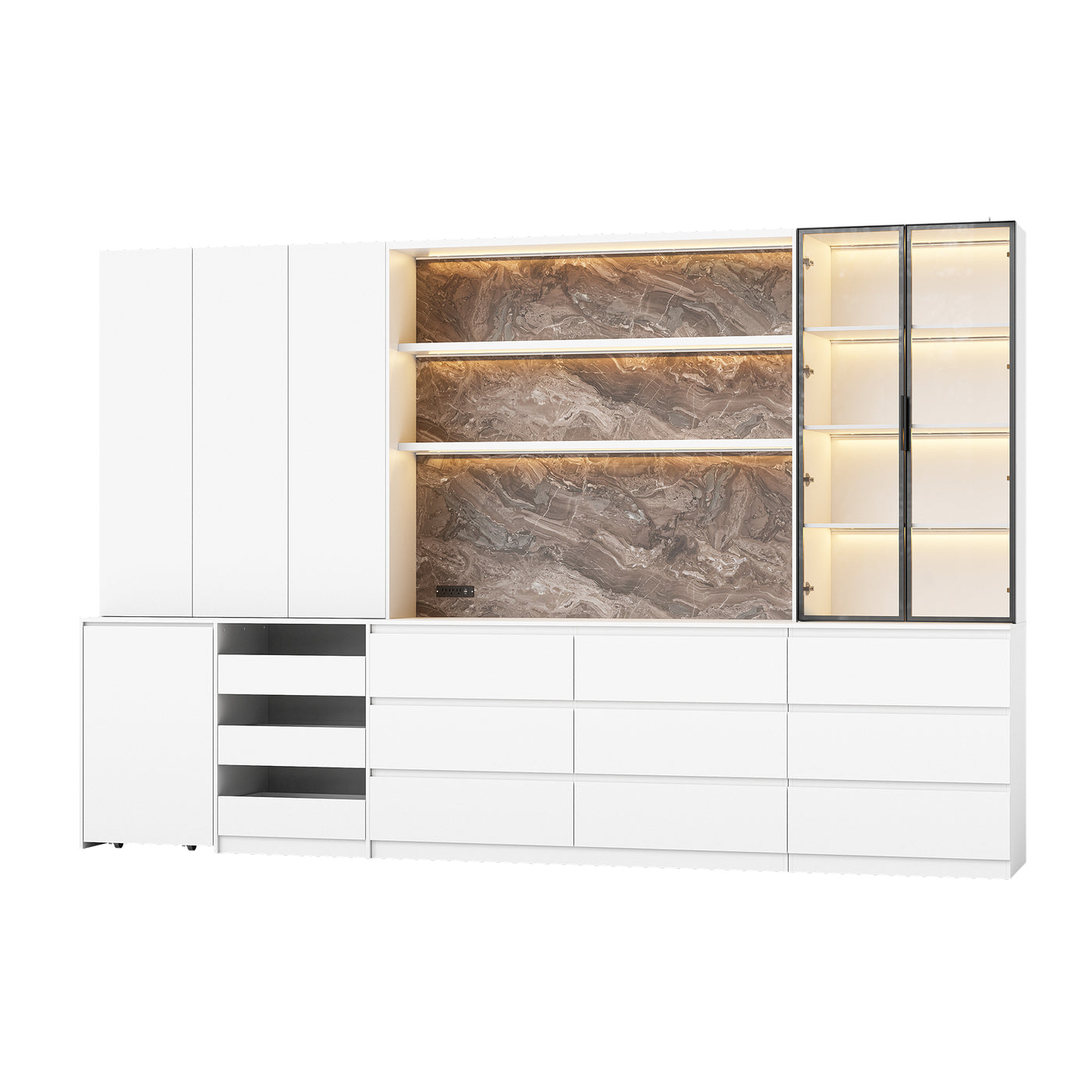 Modern Luxe Pantry Storage Wall System