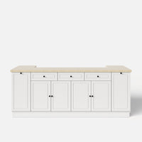 Kitchen Island with Built-in Bench & Storage