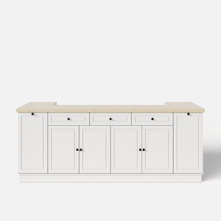 Kitchen Island with Built-in Bench & Storage