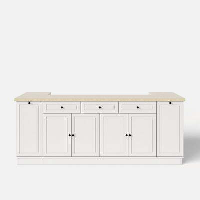 Kitchen Island with Built-in Bench & Storage