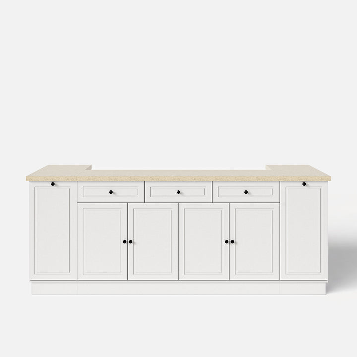 Kitchen Island with Built-in Bench & Storage