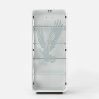 5-Tier Glass Display Cabinet with LED Light