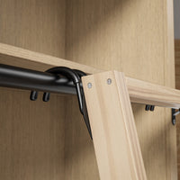 Ladder Bookcase Wall Unit with Corner Cabinet