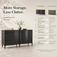 Curva 8-Drawer Double Dresser
