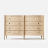 Curva 8-Drawer Double Dresser-Natural