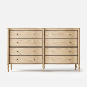 Curva 8-Drawer Double Dresser-Natural