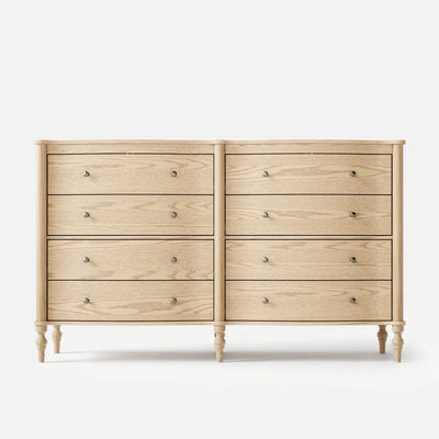 Curva 8-Drawer Double Dresser-Natural