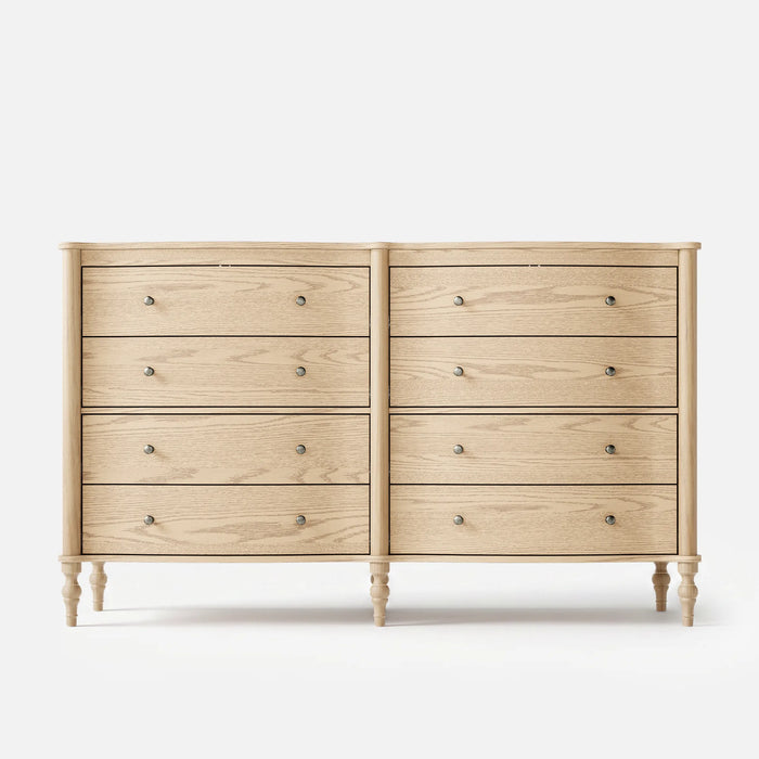 Curva 8-Drawer Double Dresser-Natural