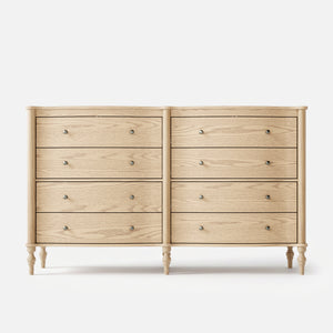 Curva 8-Drawer Double Dresser-Natural