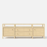Storage Cabinet with Open Shelf, Drawers and Double Cabinets