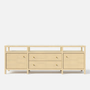 Storage Cabinet with Open Shelf, Drawers and Double Cabinets