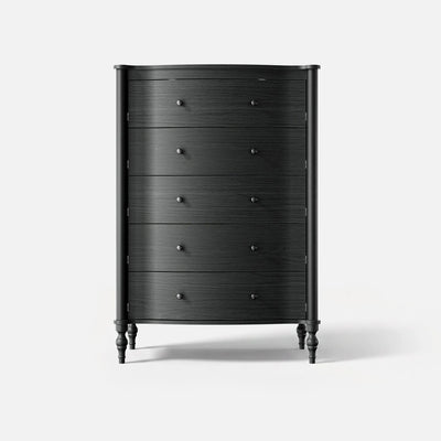 Curva 5-Drawer Chest-Black