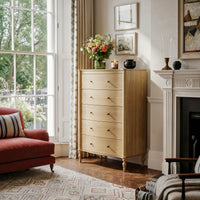 Curva 5-Drawer Chest-Natural