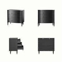 Curva 3-Drawer Nightstand