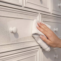 Solid Wood Changing Table with Drawers and Round Knob Handles