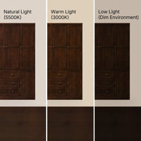 6-Door Wardrobe Armoire with Drawers - Dark Brown