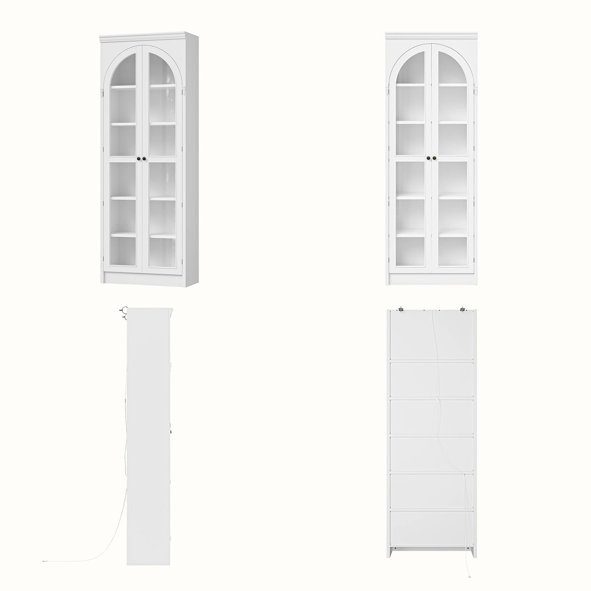 Relievo Arched Glass Cabinet