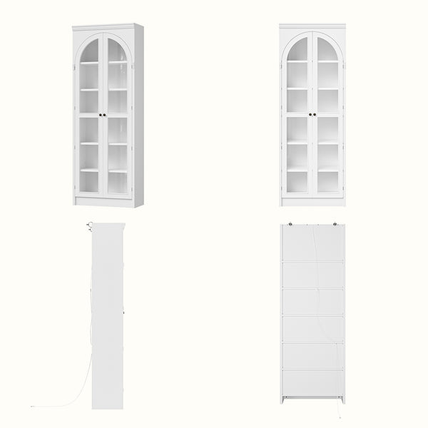 Relievo Arched Glass Cabinet
