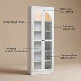 Relievo Arched Glass Cabinet