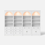 Relievo Four-Arched Open Display Cabinet Wall