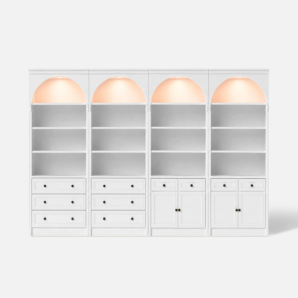 Relievo Four-Arched Open Display Cabinet Wall