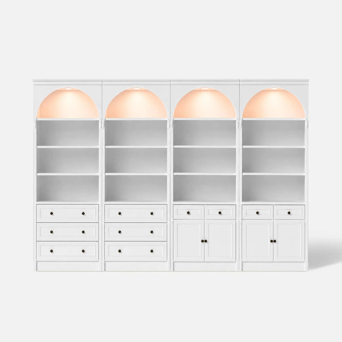 Relievo Four-Arched Open Display Cabinet Wall