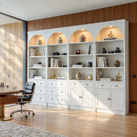 Relievo Four-Arched Open Display Cabinet Wall