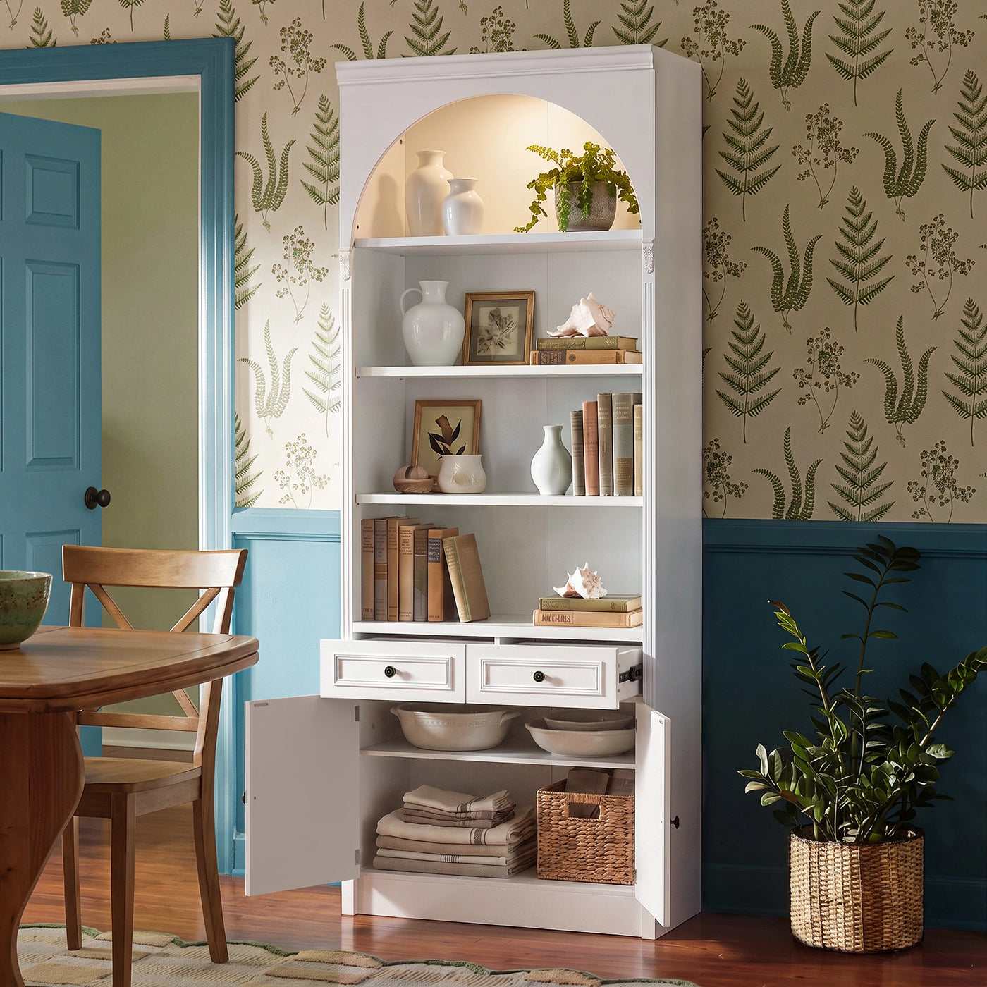 Relievo Arched Hutch Cabinet