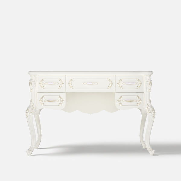 Relievo Rocaille Makeup Vanity with 5 Drawers (47.2")