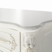 Relievo Rocaille Makeup Vanity with 5 Drawers (47.2")