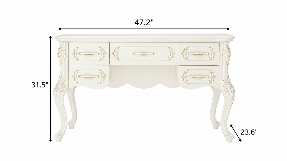 Relievo Rocaille Entryway Console Table (47.2")