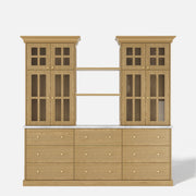 Grand Framed-Glass Storage Hutch