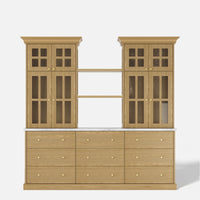 Grand Framed-Glass Storage Hutch