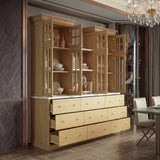 Grand Framed-Glass Storage Hutch