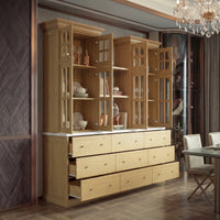Grand Framed-Glass Storage Hutch