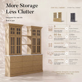 Grand Framed-Glass Storage Hutch