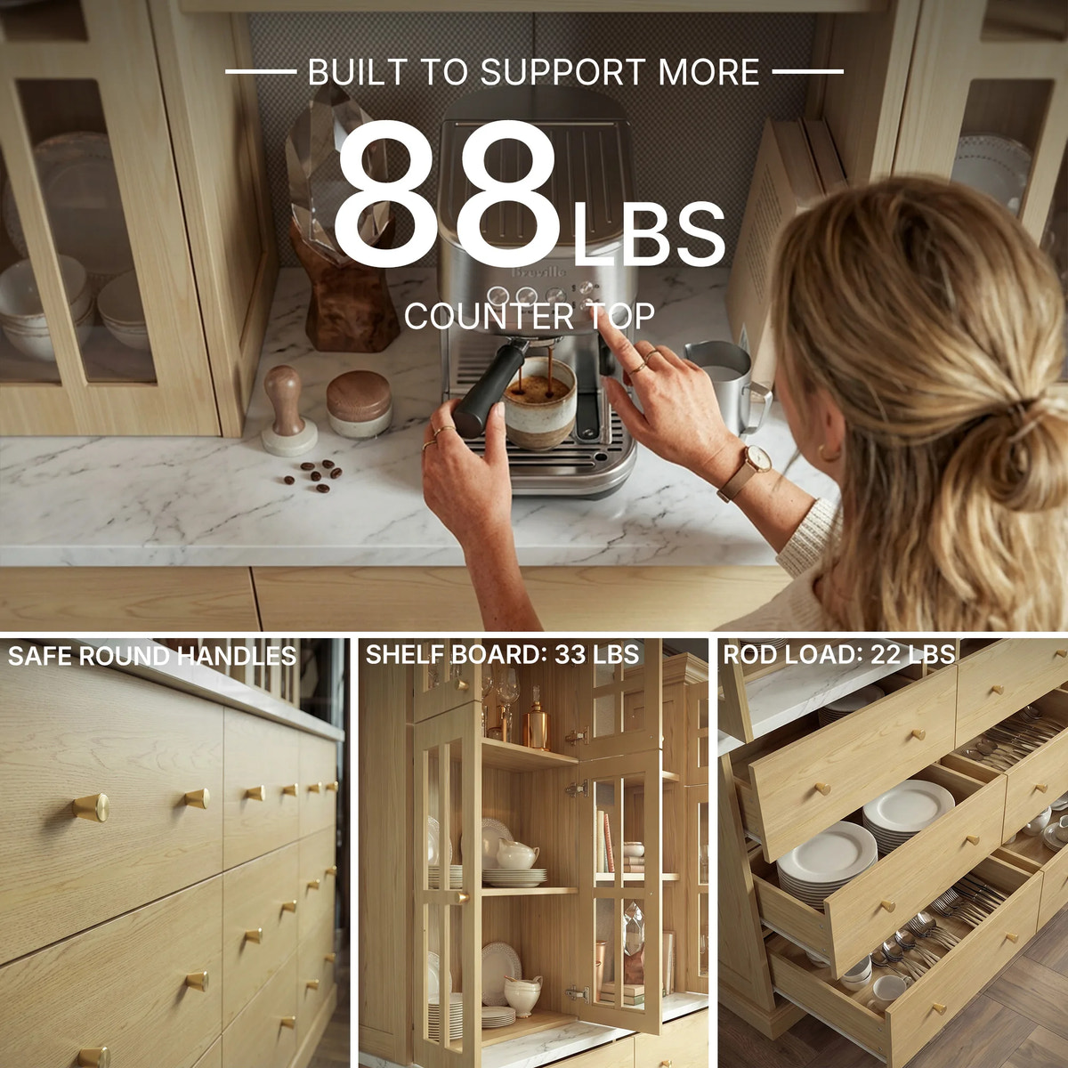 Grand Framed-Glass Storage Hutch