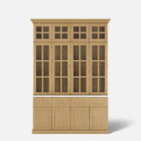 Grand Framed-Glass Library Cabinet