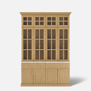 Grand Framed-Glass Library Cabinet