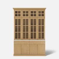 Grand Framed-Glass Library Cabinet