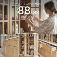 Grand Framed-Glass Library Cabinet