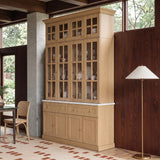 Grand Framed-Glass Library Cabinet