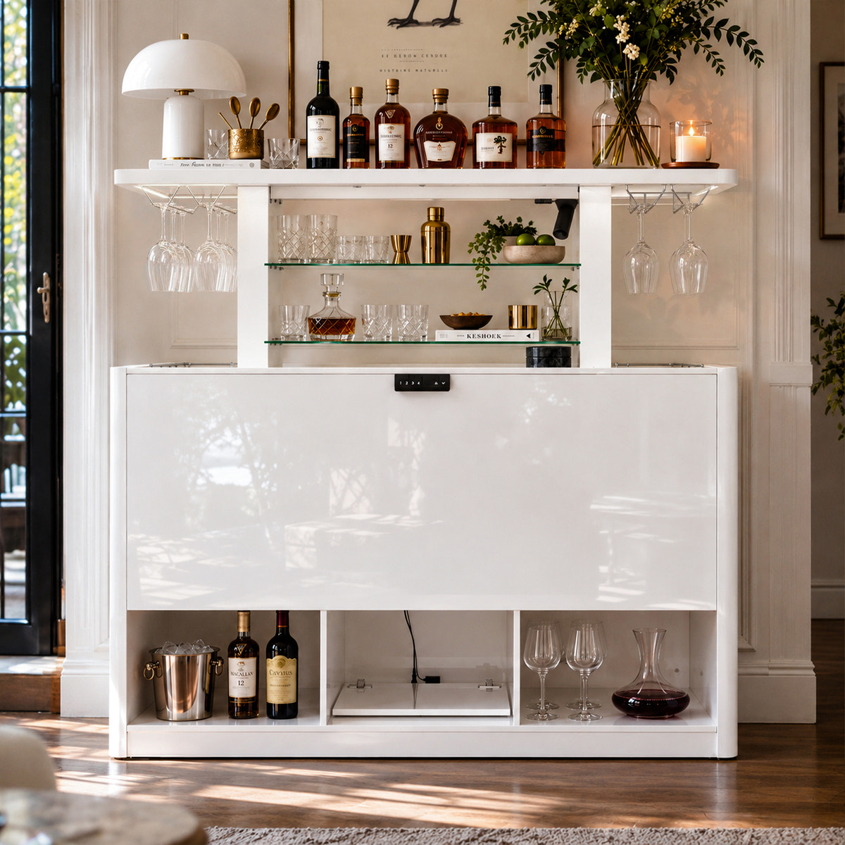 63" Electric Lift Bar Cabinet