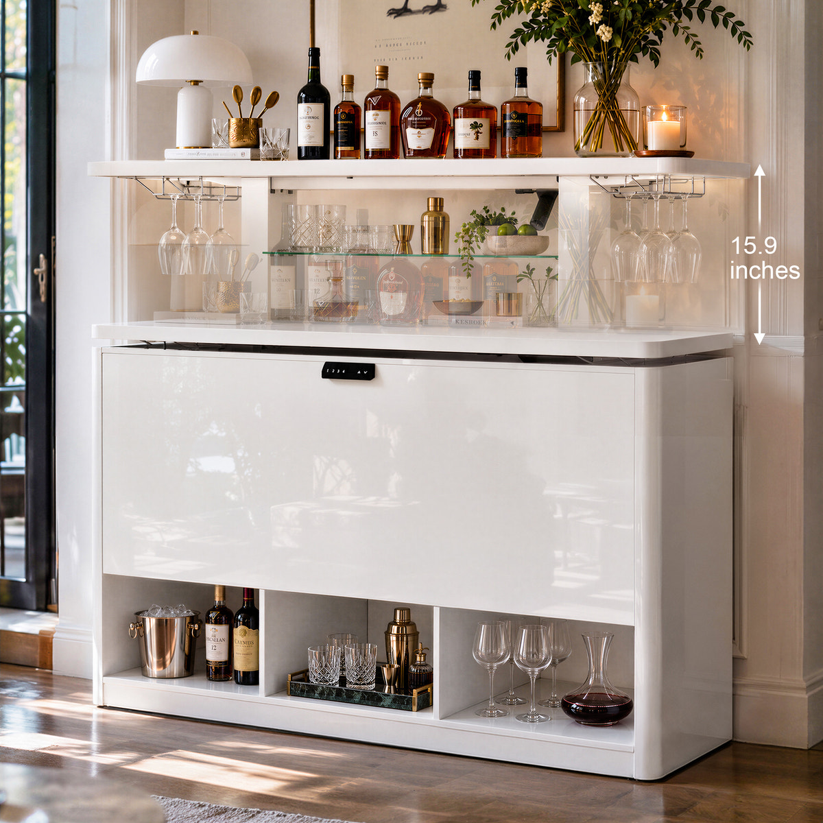 63" Electric Lift Bar Cabinet