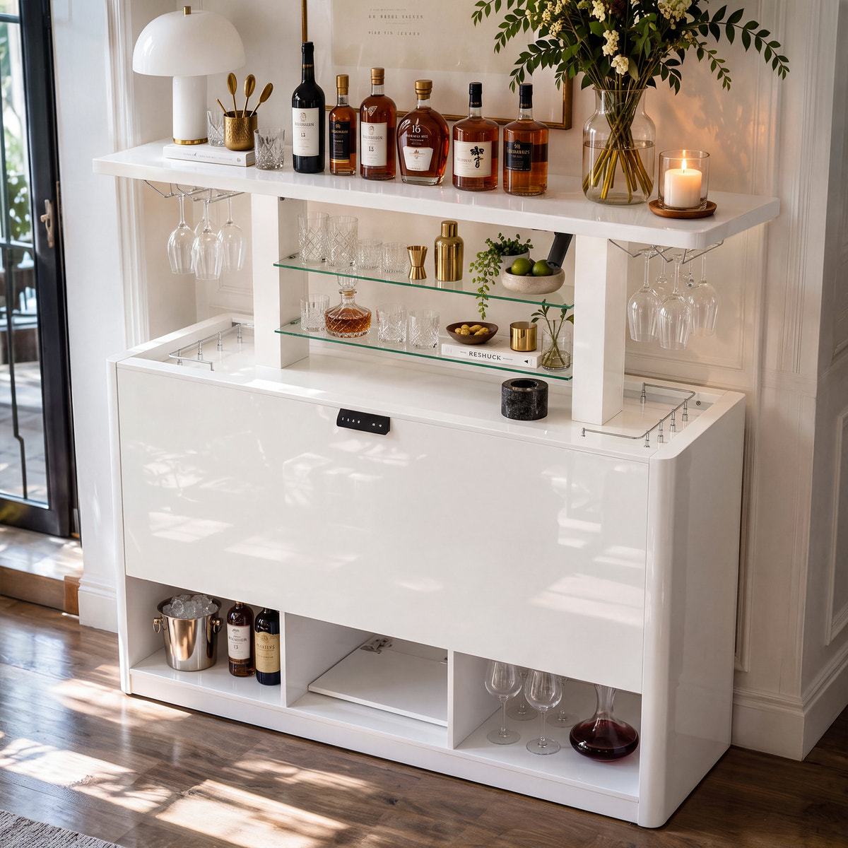 63" Electric Lift Bar Cabinet