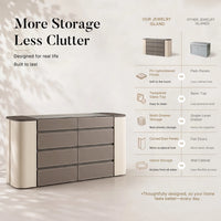 Pelle Jewelry Island with Drawers
