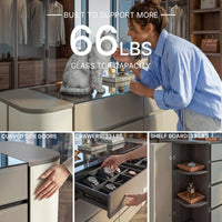Pelle Jewelry Island with Drawers