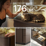Orbis Soft Curve 8-Drawer Dresser – Black Walnut