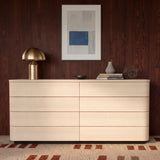 Orbis Soft Curve 8-Drawer Dresser – Natural Wood
