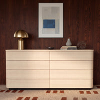 Orbis Soft Curve 8-Drawer Dresser – Natural Wood